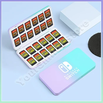 Футляр для игровых карточек 24 В 1, держатель для Switch Lite, Магнитная коробка для картриджей с мягким отделением для выключателя / Oled-аксессуаров.