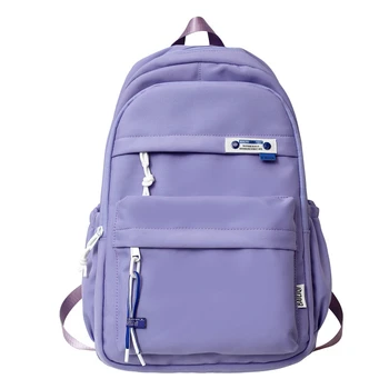 Женская большая водонепроницаемая сумка на спине, портативный школьный рюкзак для девочки, школьная сумка, модный многокамерный нейлоновый женский рюкзак