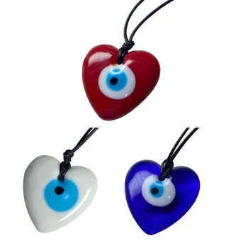 Ожерелье с подвеской-Амулетом, Подвеска в виде сердца, Цепочка для защиты ключиц, ювелирные изделия E0BE
