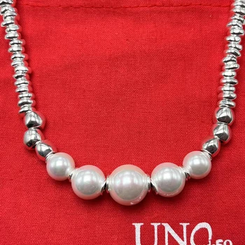 2023 UNOde50, хит продаж, европейская и американская мода, нитка из бисера, Изысканное жемчужное ожерелье, Женские романтические украшения, подарочная сумка