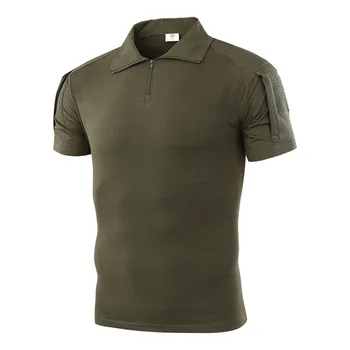 Новая походная боевая тактическая камуфляжная футболка, топы в военной форме, Студенческая армейская тренировочная рубашка с коротким рукавом, темно-синий