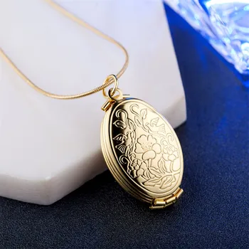 Подарочный медальон Ювелирные изделия Ангел Расширяющееся украшение Фото Кулон Ожерелье Ожерелья и подвески
