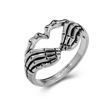 1ШТ Винтажные кольца-призраки на палец Для женщин, мужчин, подростков, Ретро Классическое кольцо, Модные Ювелирные изделия, Винтажное Готическое кольцо-шарм