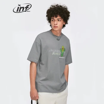 Уличная одежда с эффектом ИНФЛЯЦИИ, футболки оверсайз, мужские летние хлопковые футболки с графическим рисунком
