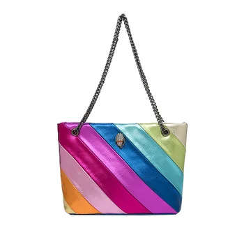 2023 Новый британский бренд Rainbow Женская сумка большой емкости с волнистым рисунком, значок в виде головы Орла, Передняя Соединяющаяся голова Птицы, сумка для тела, сумка через плечо