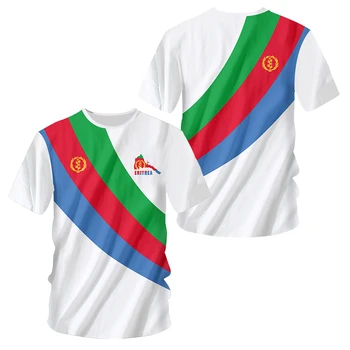 Футболка С Флагом Эритреи, Бесплатная Индивидуальная Футболка с Национальным Флагом Эритреи, Мужская Футболка С Объемным 3D Принтом, Одежда с короткими рукавами