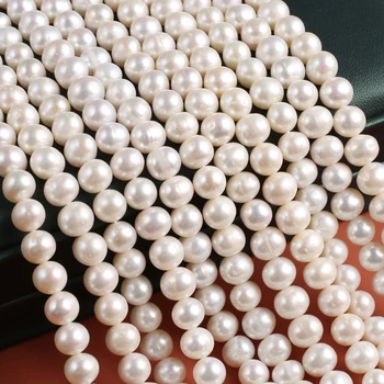 Бусины из натурального жемчуга неправильной формы Белый пресноводный жемчуг для изготовления ювелирных изделий Ожерелье Браслет