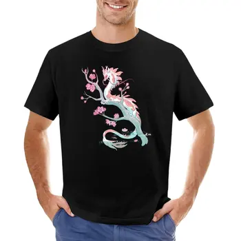 Футболка Koi Dragon Serene Sakura, топы, футболка для мальчика, быстросохнущая футболка, спортивные рубашки для мужчин