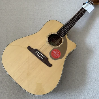 На заказ, сделано в Китае, 41-дюймовая акустическая гитара, накладка из розового дерева, бесплатная доставка