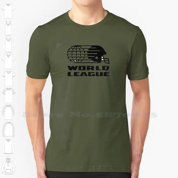 Повседневная футболка Всемирной лиги американского футбола (Wlaf) с рисунком высшего качества, футболки из 100% хлопка