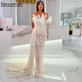 Элегантное женское вечернее платье Дубай на одно плечо 2023 Бирюзового цвета, расшитое бисером, длинные вечерние платья для выпускного вечера и свадебной вечеринки