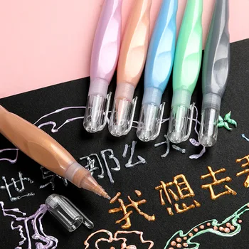 Креативные 6 шт./компл. Цветные 3D акриловые пигментные пенопластовые ручки ручной работы DIY Ремонт дома Студенты Рисуют граффити Детские подарки