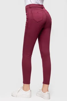 FASHIONSPARK Essentials Женские крашеные джинсы-скинни, сверхмягкие эластичные облегающие джинсовые брюки с высокой посадкой, удобные повседневные брюки-карандаш
