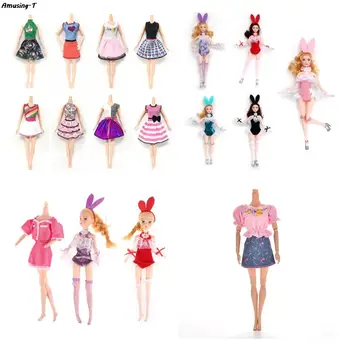 1шт Кукольный игровой домик, переодевающий костюм, одежда ручной работы для кукол 29-30 см, аксессуары для кукол, детские игрушки, подарок случайной отправки