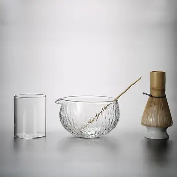 Японский набор для матча, стеклянная чаша для матча, Чашаку для домашней вечеринки