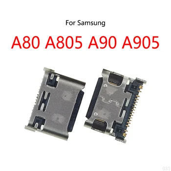 Для Samsung Galaxy A80 A805 A805F A8050/A90 A905F Тип-C USB-док-станция для зарядки Разъем для подключения порта Jack