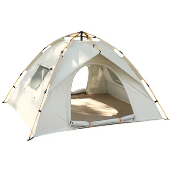 Палатка для кемпинга на открытом воздухе, складывающаяся, Быстро открывающаяся Палатка с покрытием из утолщенной непромокаемой ткани, Пляжная палатка