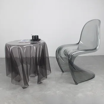 Скандинавский Обеденный Креативный обеденный стул из акрилового пластика, стул-призрак, Хрустальный табурет, мебель для столовой, Прозрачное кресло