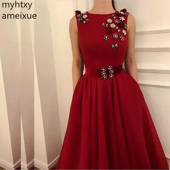 Горячее элегантное Красное длинное вечернее платье 2023, расшитое бисером, платья Ever Pretty, вечерние халаты De Soiree, длинное вечернее платье De Soiree