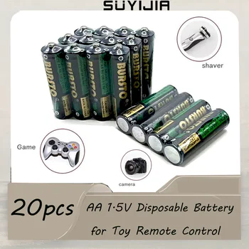 Новые одноразовые щелочные сухие батарейки типа 1,5 В АА 20ШТ для фонарика, электрического игрушечного плеера, беспроводной мыши, клавиатуры, камеры, бритвы