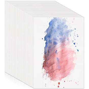 120 листов белой акварельной бумаги 300 гсм, альбом для рисования акварелью для детей, детей и взрослых художников (5 X 7 дюймов)