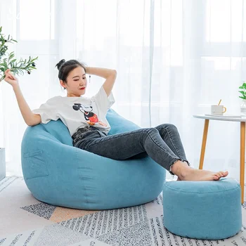 Простая мебель для гостиной Мягкий Ленивый диван Кресло-мешок для балкона Диван для взрослых и детей