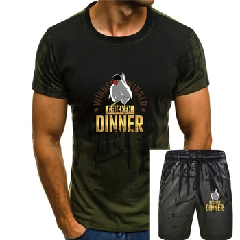 ПОПУЛЯРНО!!!! Победитель Winner Chicken Dinner Футболка для взрослых PUBG, мужская Женская футболка с рисунком, мужская унисекс, новая модная футболка