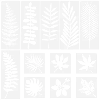 Растения Цветы Трафареты Шаблон для рисования распылением Рисунок Многоразового использования Пружинная стенка для