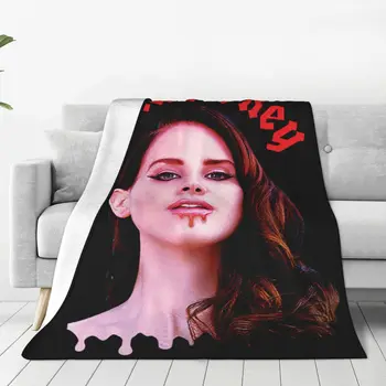 Фланелевые пледы в стиле рок-рэп от Lana Del Rey, одеяло для постельного белья, теплые пледы для спальни