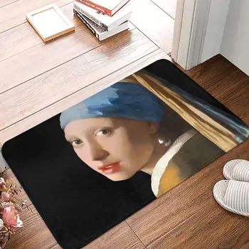 Девушка с жемчужной сережкой, коврик для ванной, домашний коврик, украшение кухонного ковра