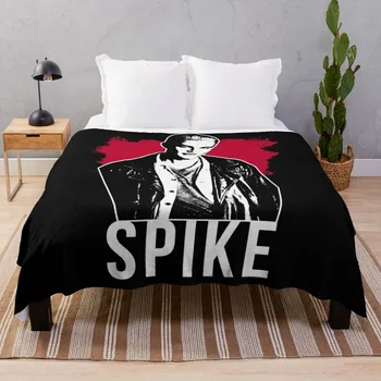 Spike the Vampire - красный с белым текстом (BtVS), Плед для дивана, плед для дивана, одеяло, детское одеяло