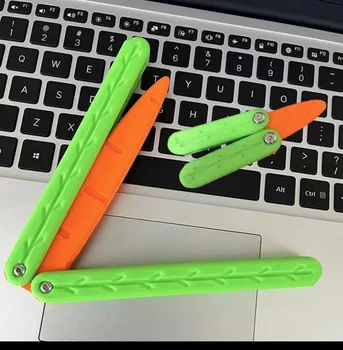 3D Гравитационный Морковный Нож-Бабочка Мини-Модель Отскока Декомпрессионной Игрушки Gravity Butterfly Нож Для Редиски Упражнения Для Пальцев