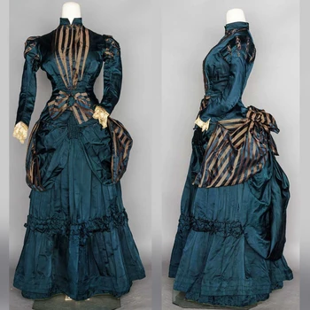 Викторианская суета 18 века, бальное платье, костюм для гражданской войны, платье для путешествий, платье для театральной реконструкции, платье для костюмов