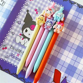 Girls'High Face Sanrio Push Bullet Signature Pen Ins Feng Ku Lomi Melody Ручка-Роллер для девочек Письменные Принадлежности Канцелярские принадлежности