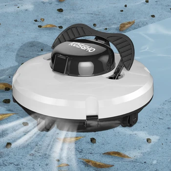 Беспроводной пылесос для бассейна, роботизированный очиститель для бассейна с двумя двигателями, самостоятельная парковка оборудования для уборки плавательного бассейна на ровном месте