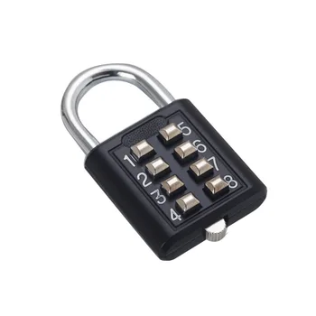 8-Значный Кодовый Кодовый Кодовый Замок Из Цинкового Сплава С Кодовым Ключом Противоугонный Замок Дорожный Чемодан Для багажа Code Smart Lock