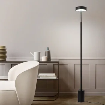 Светодиодный дизайнерский торшер в минималистичном стиле, высокий светодиодный торшер для гостиной, спальни, напольная лампа для чтения в скандинавском стиле