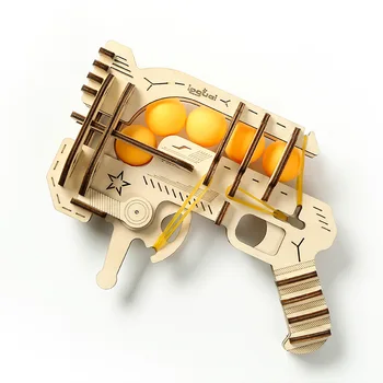 Деревянная головоломка 3D DIY Механическая модель привода, Приводная шестерня, Поворотная сборка, Головоломка, Украшение для домашнего офиса, Игрушка PZ-421