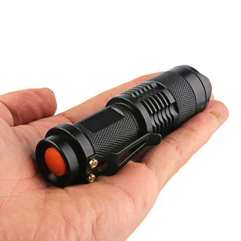 1000 Люмен Мини-фонарик, маленький ручной фонарик, мощная светодиодная тактическая карманная нескользящая водонепроницаемая лампа-вспышка, уличные инструменты