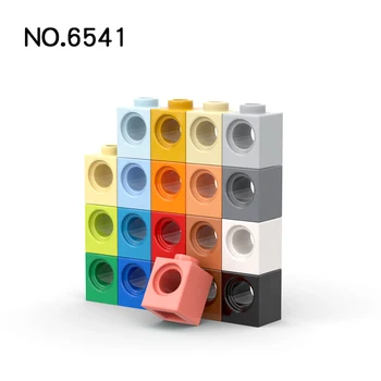 10 шт./лот 6541 кирпич 1 x 1 с отверстием, совместимые модели строительных блоков, Сборка кирпичей, обучающая игрушка для детей, подарок своими руками