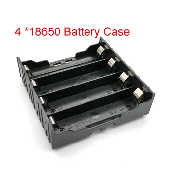 Новые чехлы для аккумуляторов DIY ABS 18650 Power Bank 4x18650 Держатель батареи Ящик для хранения Кейс с 4 слотами для батареек Жесткий штырь
