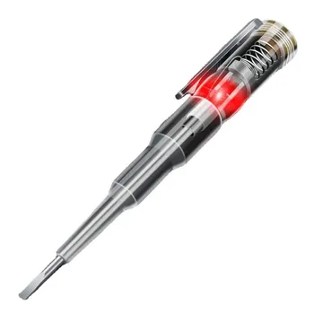 B09 Многофункциональная индукционная тестовая ручка с подсветкой, тестер с одной лампой, Отвертка, Тестовый карандаш для электрического датчика тока