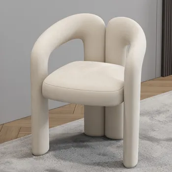 Дизайн Симпатичный Подлокотник кресла Спальня Обалденный кожаный туалетный столик Современные Роскошные стулья Кухня Nordic Sedie Pranzo Moderne Современная мебель