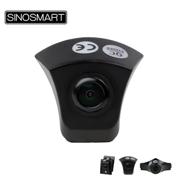 Высококачественная автомобильная специальная парковочная камера переднего обзора SINOSMART для AUDI Q5, Q3 Устанавливается под логотипом