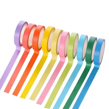 10 Цветов ленты для васи DIY Decoration Diary Candy Color Tape r20