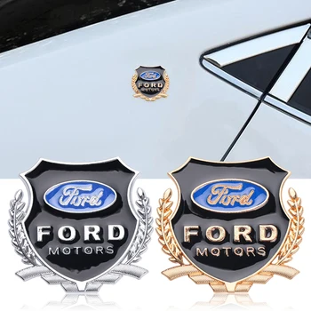 2шт Автомобиль-Стайлинг 3D Металлическая Эмблема Наклейка на окно автомобиля Для Ford Fiesta Mondeo Fusion Explorer Escape Shelby Edge Ecosport Kuga