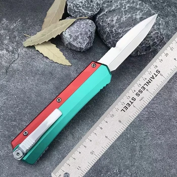Micro OTF Tech Knife Серии GK D2 Стальное Лезвие С Двойной Кромкой Ручка Из Алюминиевого Сплава Карманный Нож Для Самообороны на открытом воздухе