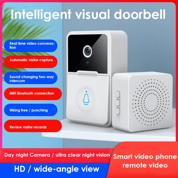 Мини Беспроводной дверной звонок Камера для умного дома Сигнализация Наружный Цифровой Magic Eye Wifi Визуальный Дверной звонок Защита безопасности Видеодомофон