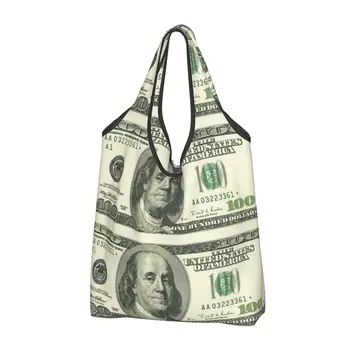Kawaii Новый Европейский дизайн в долларовом стиле, сумка для покупок, переносная сумка для покупок в долларовом евро, сумка для покупок через плечо для продуктов