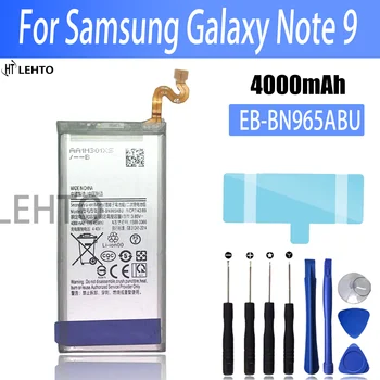 100% Оригинальная Замена Батареи EB-BN965ABE Для Samsung Galaxy Note9 Примечание 9 N9600 SM-N9600 Подлинная Батарея EB-BN965ABU 4000 мАч